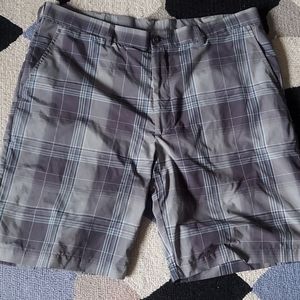 Grey plaid shorts